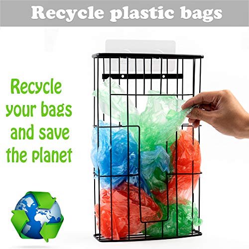 Large Plastic Bag Holder Easy and Flexible Installation Plastic Bag Storage on wall and door