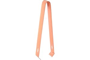 Ice Tongs, 6.7 Inch Stainless Steel Sugar Cube Serving Tongs with Teeth for Tea, Party, Coffee, Bar, Food (Copper Plating)