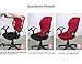 Loghot Pure Color Office Computer Dining Rotating Chair Covers One Piece Universal Lift Chair Slipcovers Pads Covers (Black)