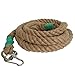 Aoneky 1.5 inch Adult Exercise Gym Climbing Rope (Brown, 1.5'' x 10 ft)