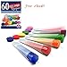 QUALITY SILICONE ICE POP MOLDS THAT MAKE GREAT-TASTING AND HEALTHY SNACKS, Set of 6, Clear Tubes with Color Tops and Perfect Starter 60 Recipes eBook