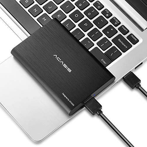 ACASIS Externe Festplatte, USB 3.0, 6,3 cm (2,5 Zoll), 160 GB Festplatte für Desktop-Laptops (160 GB, schwarz) – Bild 4