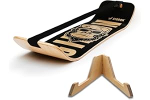 GIBBON SlackBoard - GiBoard Balance Board Kids & Adults - Slackline Balance Trainer - Slack Board Core Workout Equipment Home Gym Training - Standing Desk Exercise - Yoga, Agility, Pilates & More