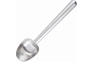 Easyworkz Stainless Steel Long Hollow Handle Coffee Scoop,7g Measuring Spoon for Ground Coffee and Loose Leaf Tea, Brushed Silver