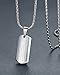 Aoiy Men's Stainless Steel Lord's Prayer and Cross Medallion Pendant Necklace, Silver-Tone 23