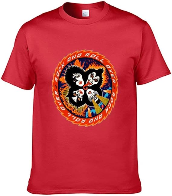 Amazon キッス Kiss ロックバンド 半袖 Tシャツ 男性 夏 ファッション 芸術 Tシャツ カットソー 通販