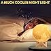 [Upgraded TapControl Version] 3D Printing Moon Lamp with Wooden Stand & Lanyard -Rechargeable LED Moon Light Table Desk Lamp, Lunar Night Light for Bedroom, Multi-Colors Lantern for Kids, Astronomers