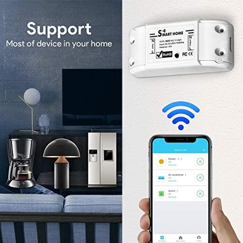 Cloverclover WiFi Smart Switch Temporizador universal para la aplicacin Smart Life Alexa Google Home