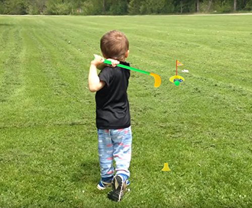 image for ORZIZRO Plastic Golf Clubs, Educational Golf Toys Sets for Toddlers Ki