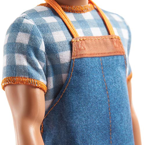Barbie GJB62 - „Spaß auf dem Bauernhof“ Ken Puppe mit blonden Haaren und Ferkel, Mehrfarbig – Bild 5
