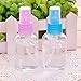 [10PCS] 2 oz Clear Plastic Spray Mist Bottles Pipette Atomiser Essential Oil Cosmetic Perfume for Travel (White)