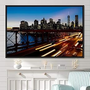 signwin Framed Canvas Wall Art Light Exposure Colorful...