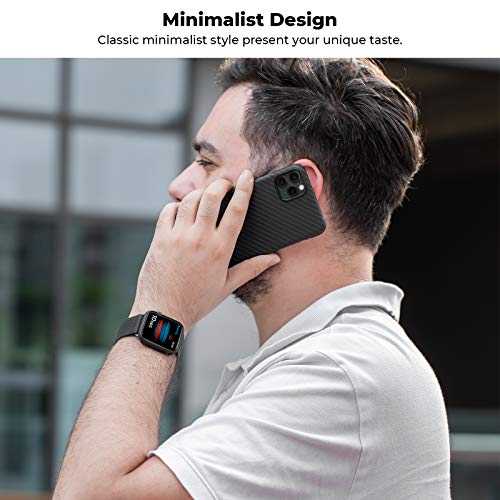 PITAKA Air Case for Apple Watch 44mm Series 6/SE/5/4 Slim Genuine Aramid  Fiber Exquisite Refined Minimalist Apple Watch Case Slim Protective Watch  Cover with Snug Fitment - Black | Pricepulse