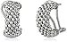 Sterling Silver Italian Rhodium-Plated Mesh Earrings