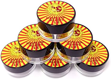 25 Khalifa Kush Shatter Labels Oil Wax Crafts 1G 5ML Acrylic Jars AJ-022