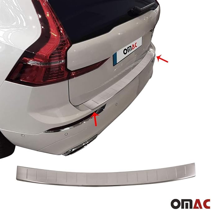 Stainless Steel Brushed Chrome Rear Bumper Sill Cover Guard