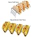 Taco Holder 4 Pack Stainless Steel Taco Stand Taco Rack Space for up to 16 Hard or Soft Shell Tacos
