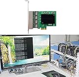 Peowuieu 4 Port Gigabit Ethernet NIC PCI-E X1 Server Network Card Adapter ROS view 5