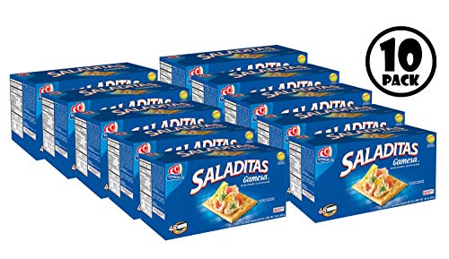 (10 Pack) Gamesa Saladitas Saltine Crackers, 0.38 Oz., 48 Count