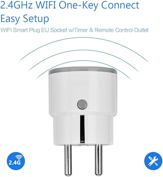 Enchufe WiFi inteligente con temporizador y toma de control remoto Compatible con Alexa Google Home el pequeo tamao ayudan a reducir el atascamiento de otras tomas de corriente