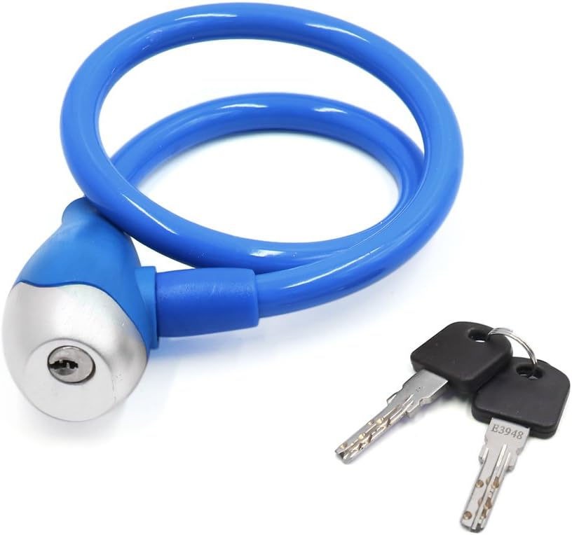 blue bike lock