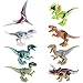 BESTOYARD Dinosaur Figure Building Blocks Mini Dinosaur Toys Dinosaur Blocks Playset 8 pcs