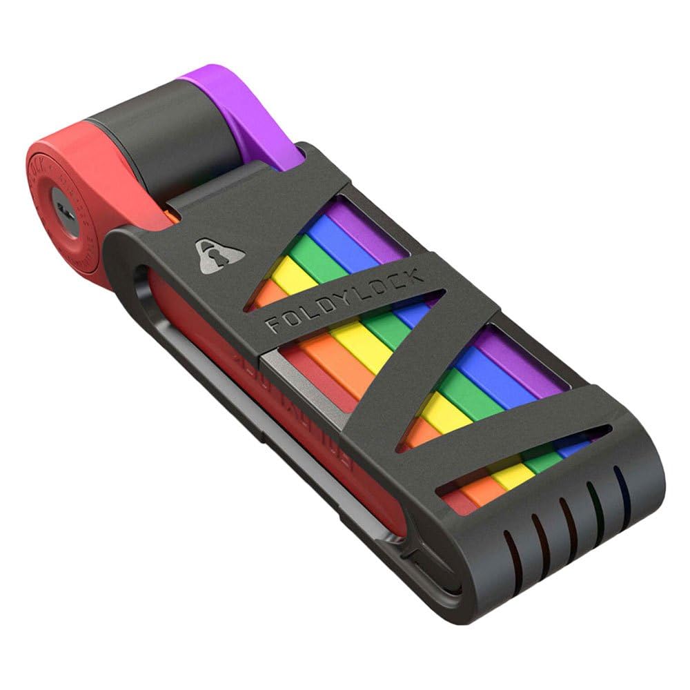 Voxom 722000061 Compact Pride Bicycle Lock, Colourful
