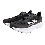 Hoka Men's Mach 6 Sneaker, Black/White, 10