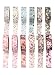 SUNNYTREE 12 Rolls Washi Tapes Custom Made Washi Tape Patterned Tape Flowers