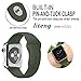LITENG Sport Band Compatible with Watch Band 40mm 44mm 38mm 42mm Soft Silicone Replacement Sport Strap Compatible with 2019 Watch Series 5 2018 Watch Series 4/3/2/1 (Gery Olive Green, 42/44mm-ML)