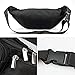 Hopedas Fanny Pack Waist Bag Belt Nylon Multifunctional For Women Men Outdoors Hip Bum Bag Pack for Hiking Running Cycling Camping Climbing Travel (Black)