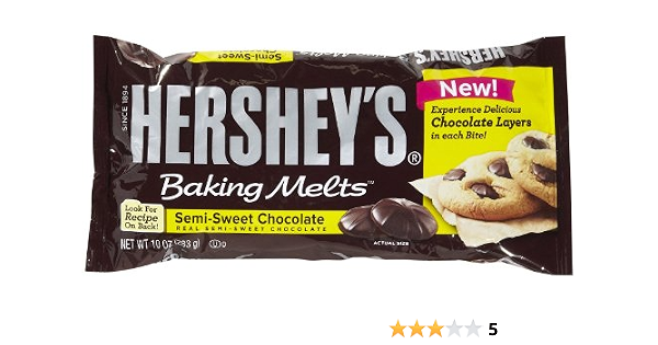 Hershey's baking melts semi-sweet chocolate (034000148349)
