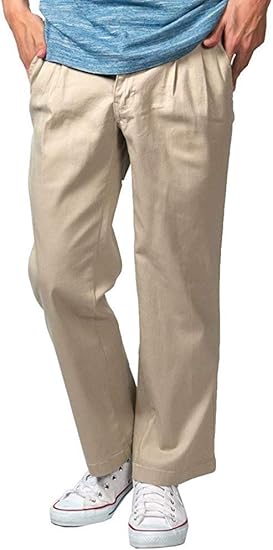 Amazon チノパン メンズ ストレッチ 選べる股下でピッタリフィット テーパード S 8l チノパンツ 大きいサイズ ストレート 無地 定番 綿 ノータック ツータック ロングパンツ 通販