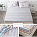 BuLuTu Deep Pocket Fitted Sheet Twin Only 100 Percent Cotton,Colorful Pastel Stripes Print Kids Girls Fitted Bottom Sheet Twin Multi-Colored,Breathable,Soft,Premium Single Bed Sheet(1 Piece)