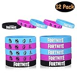 Video Game Party Supplies Bracelets - Gamer Birthday Party Favors Gifts Set for Kids - Glow in the Dark(12pack)