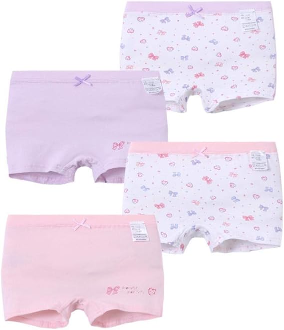 Amazon 女の子 ショーツ 子供 下着 パンツ 綿100 女児用ショーツ ボクサー 女の子 パンツショーツキッズ ガールズ インナー セットジュニア 幼児小学 4枚セット ショーツ 通販