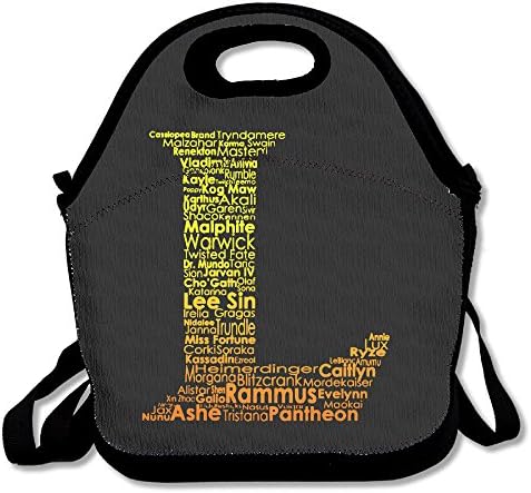 Deffiny LoL Online Battle Arena Video Game Logo Latest Lunch Tote Lunch Bag For School Reusable