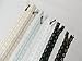 Famixyal Novelty 50 pcs 3# Full Length 24cm 9 inch DIY Nylon Coil Flower Zipper Lace Zippers for DIY Sewing Tailor Craft Bed Bag (50 pcs Lace Zipper)