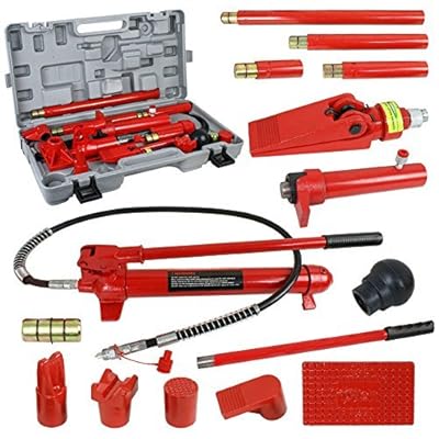 SUPER DEAL Red Porta Power Hydraulic Jack Body 10 Ton Frame Repair Kit Auto Shop Tool