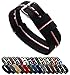 BARTON WATCH BANDS 22mm Black/Cherry/Ivory Standard Length Ballistic Nylon NATO® Style Straps