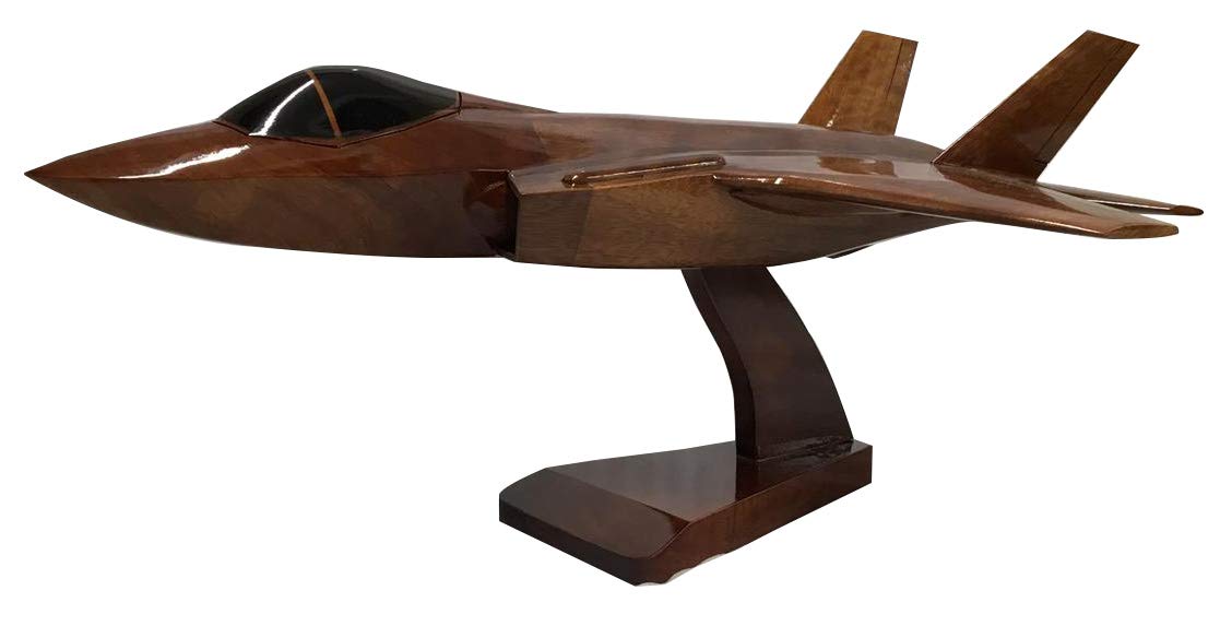 Lockheed Martin F35 Lightning 11 USAF Military Aircraft - Executive Wooden Desktop Model