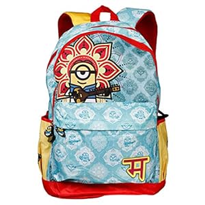 Minion Nylon 32 cms Multi School Backpack (MBE-MIN320)