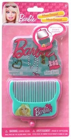 Amazon バービーbarbieミラーコームコンパクト03 Hand Mirrorキュートコームgoods Character Goods ハウス おもちゃ