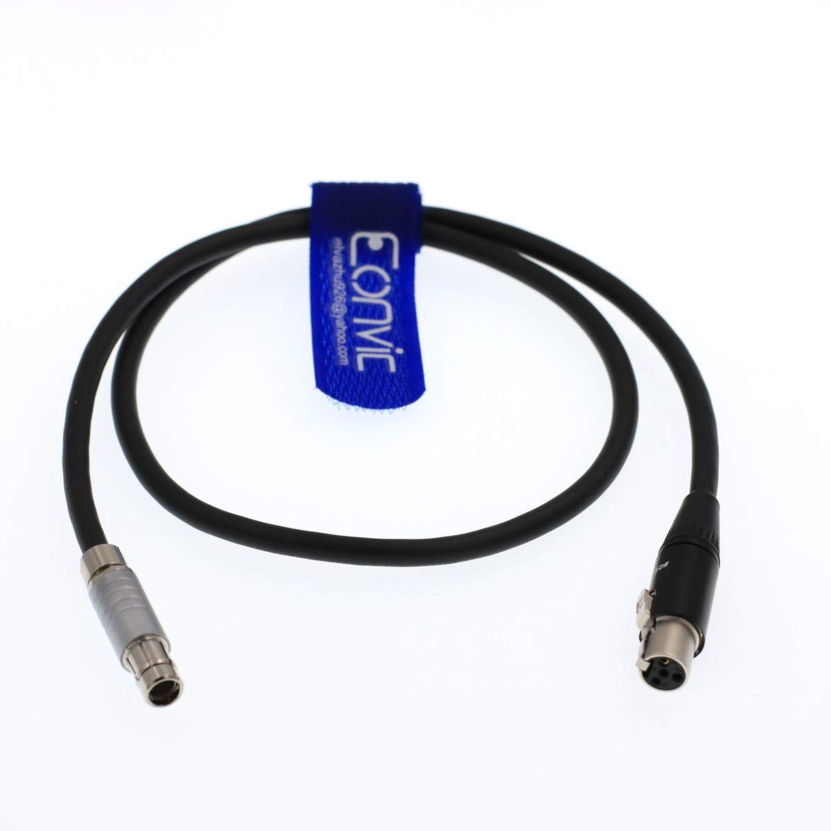Eonvic Power Cable For Tilta to TVlogic Monitor Fisher RS 3pin Male to Mini 4pin XLR Female