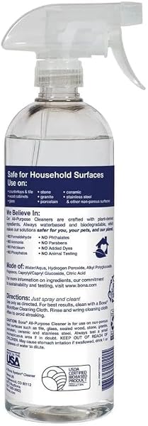BONA ALL-PURPOSE CLEANER – LAVENDER WHITE TEA SCENT – 24 FL OZ – HOUSEHOLD CLEANER CUTS THROUGH TOUGH GREASE & GRIME – SAFE FOR HOUSEHOLD SURFACES