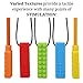 CHEW~E~Chainz Premium Pack Sensory Chew Necklace Set (5-Pack-Includes 2 Bonus Pencil Toppers)- Silicone Chewy for Autism, ADHD, Biting & Teething Boys and Girls, The New CHEW-Stronger & Lasts Longer
