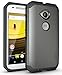 TUDIA Slim-Fit CYGEN Dual Layer Protective Case for Motorola Moto E (2nd Generation, 2015) (Metallic Slate)
