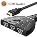 HDMI Switch 3 Port Switcher Hub with Pigtail Cable Supports 3D 1080P HD Audio for HD TV 3 in 1 Out …