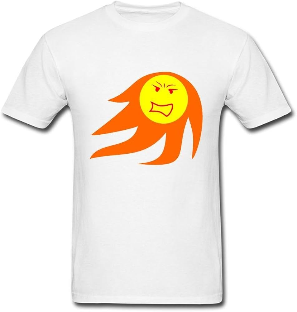 Heerinsy Men's Angry Sun Perfect World Seasons Color Short Sleeve T-Shirt S
