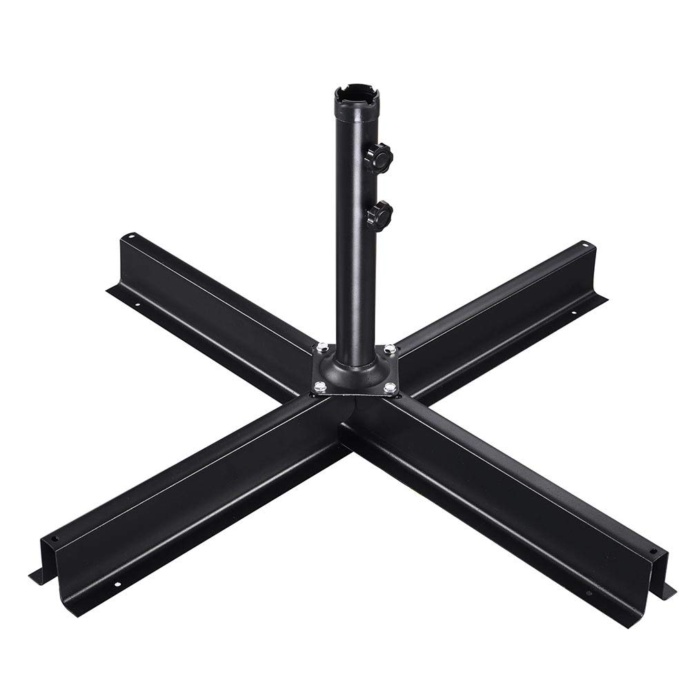 Yescom Patio Umbrella Base Stand Outdoor Garden Offset Umbrella Metal Frame Non Weighted Used With Pavers Garden Outdoor Cjp Org In